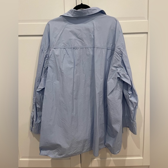 Zara Oversized Cotton Button Up Shirt - Picture 3 of 9